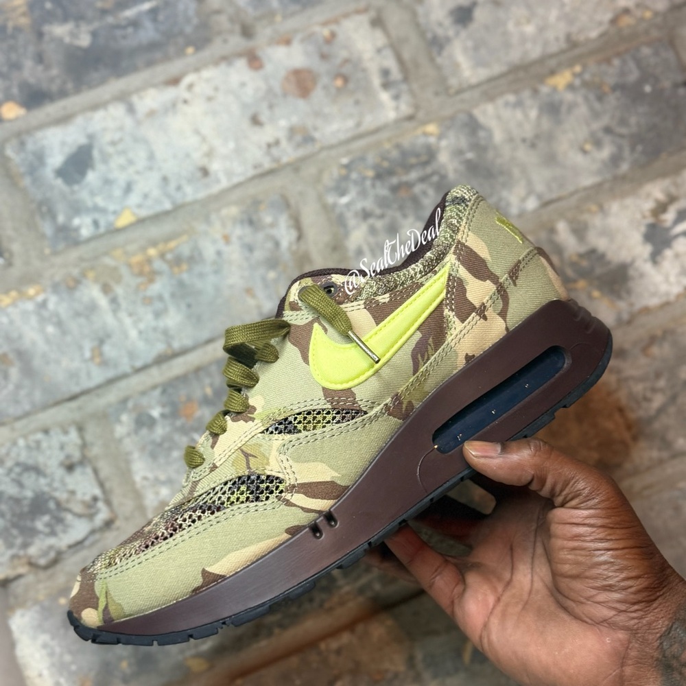 Nike Camouflage Sneakers with Neon Accents